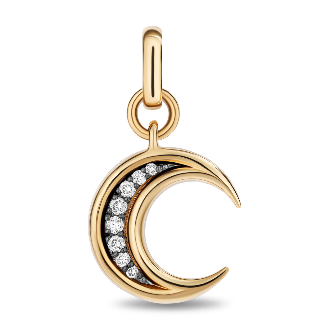 Stable Moon Diamond Pendant 