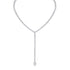 Diamond Heart Y Drop Necklace 