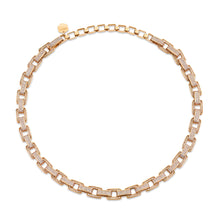 Pave Diamond Deco Link Necklace