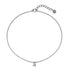 Pave Diamond Initial Thread Necklace
