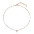 Pave Diamond Initial Thread Necklace