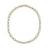 Diamond Pave Geo Flat Link Necklace