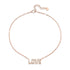 Diamond Baguette Love Pendant Necklace