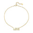 Diamond Baguette Love Pendant Necklace