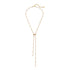 Pink Sapphire & Diamond Cascade Y Necklace