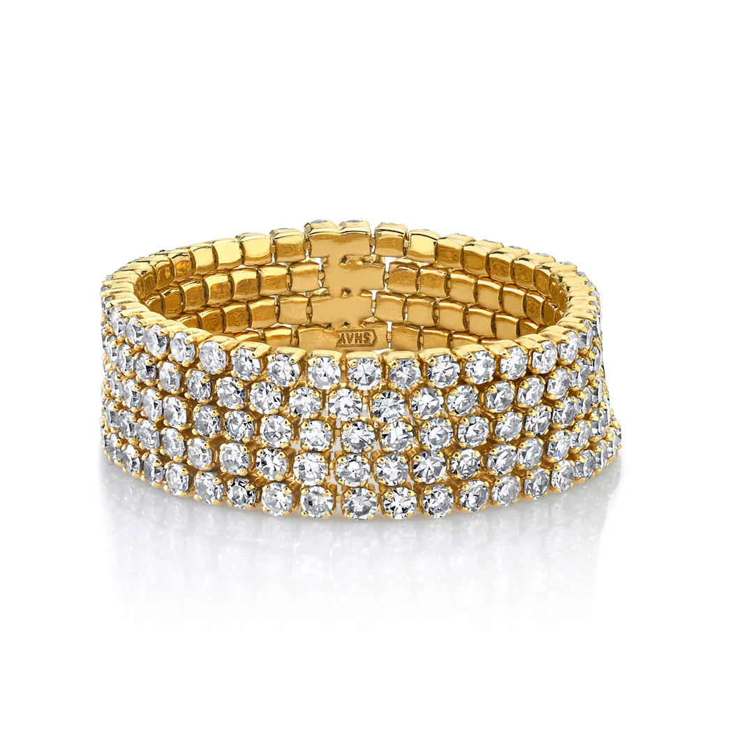 5 Thread Diamond Stack Ring