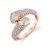 Diamond Pave Bypass Pinky Ring