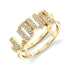 Diamond Gothic Personalized Stacking Ring