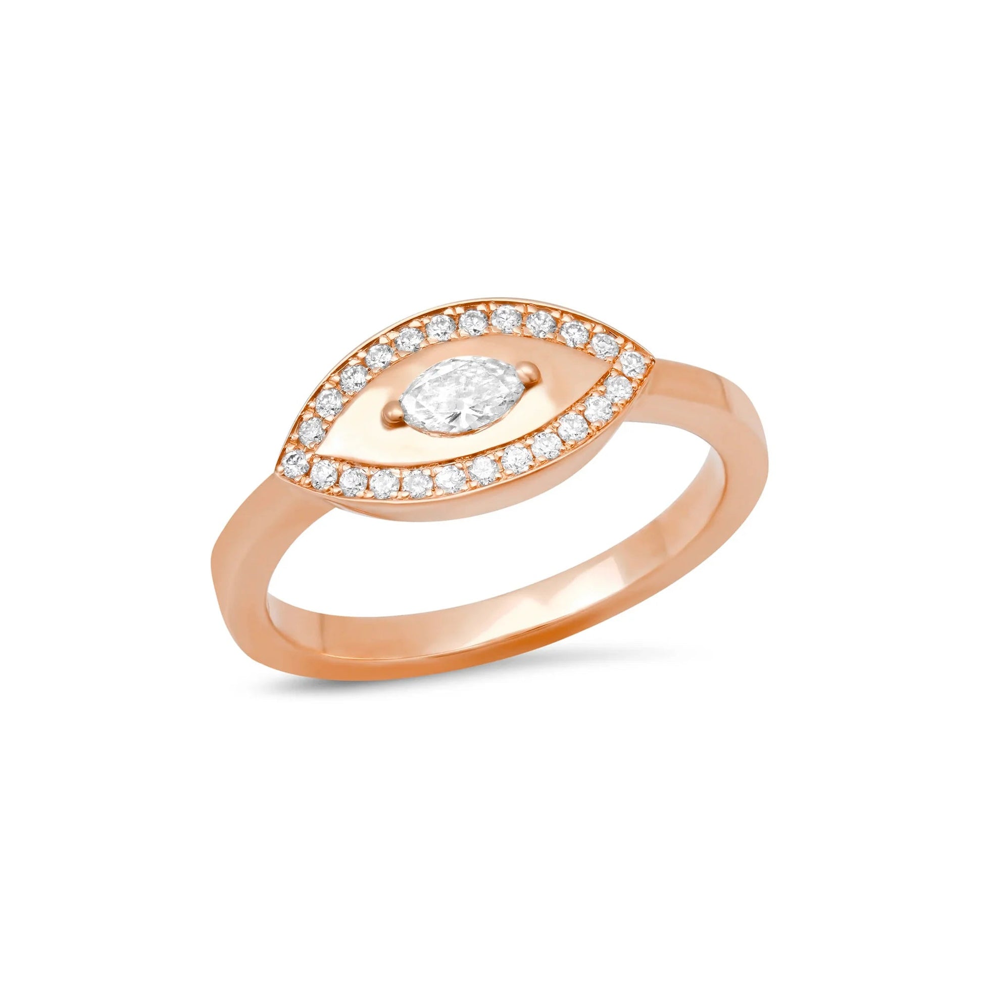 Diamond Evil Eye Ring