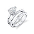 Diamond Pear Spiral Pinky Ring