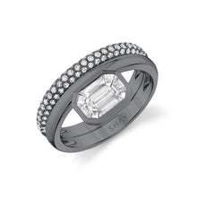 Diamond Floating Bezel Band Ring
