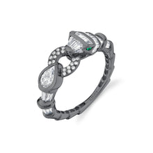Diamond Serpentine Snake Ring