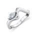 Diamond Marquise Wave Ring