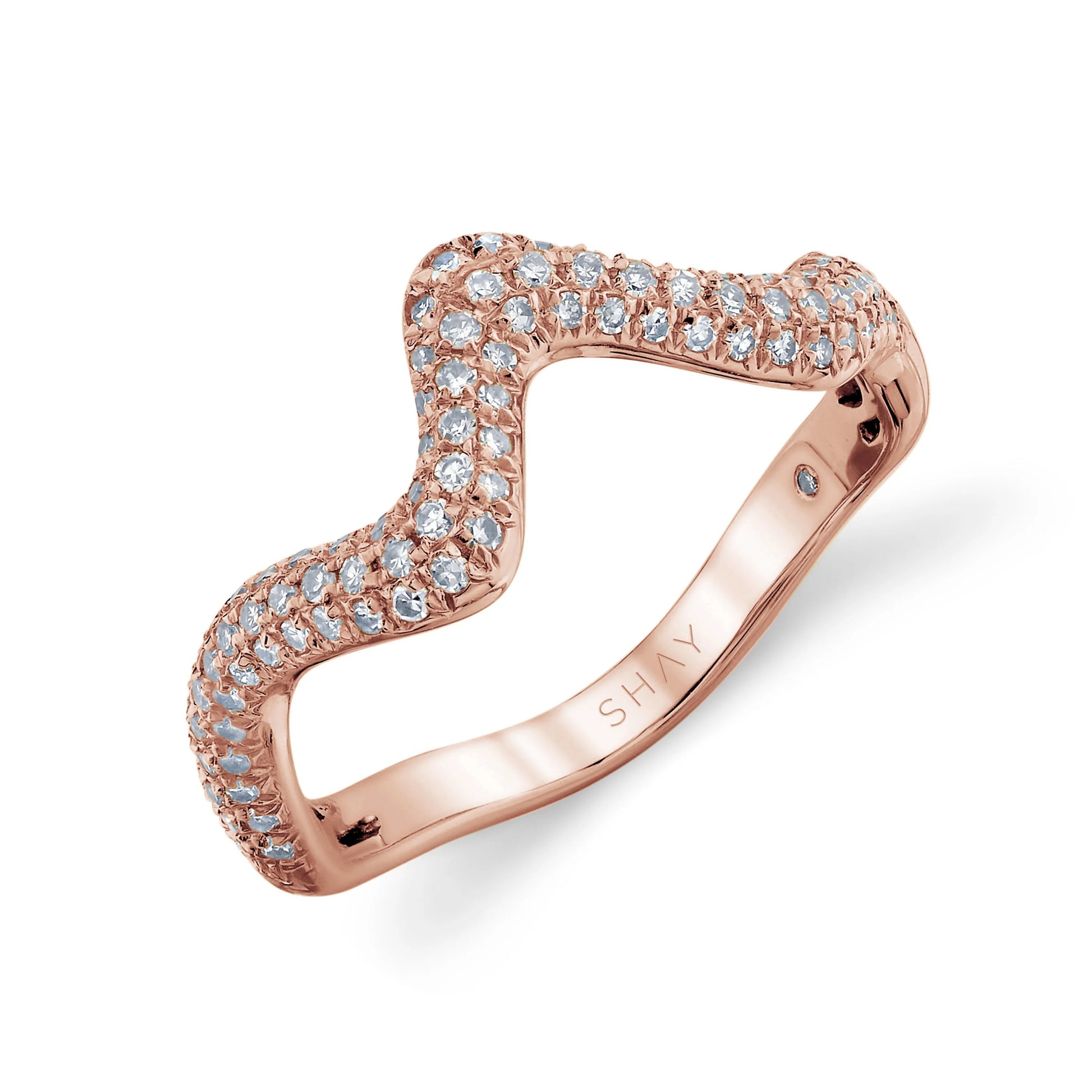 Diamond Wave Ring