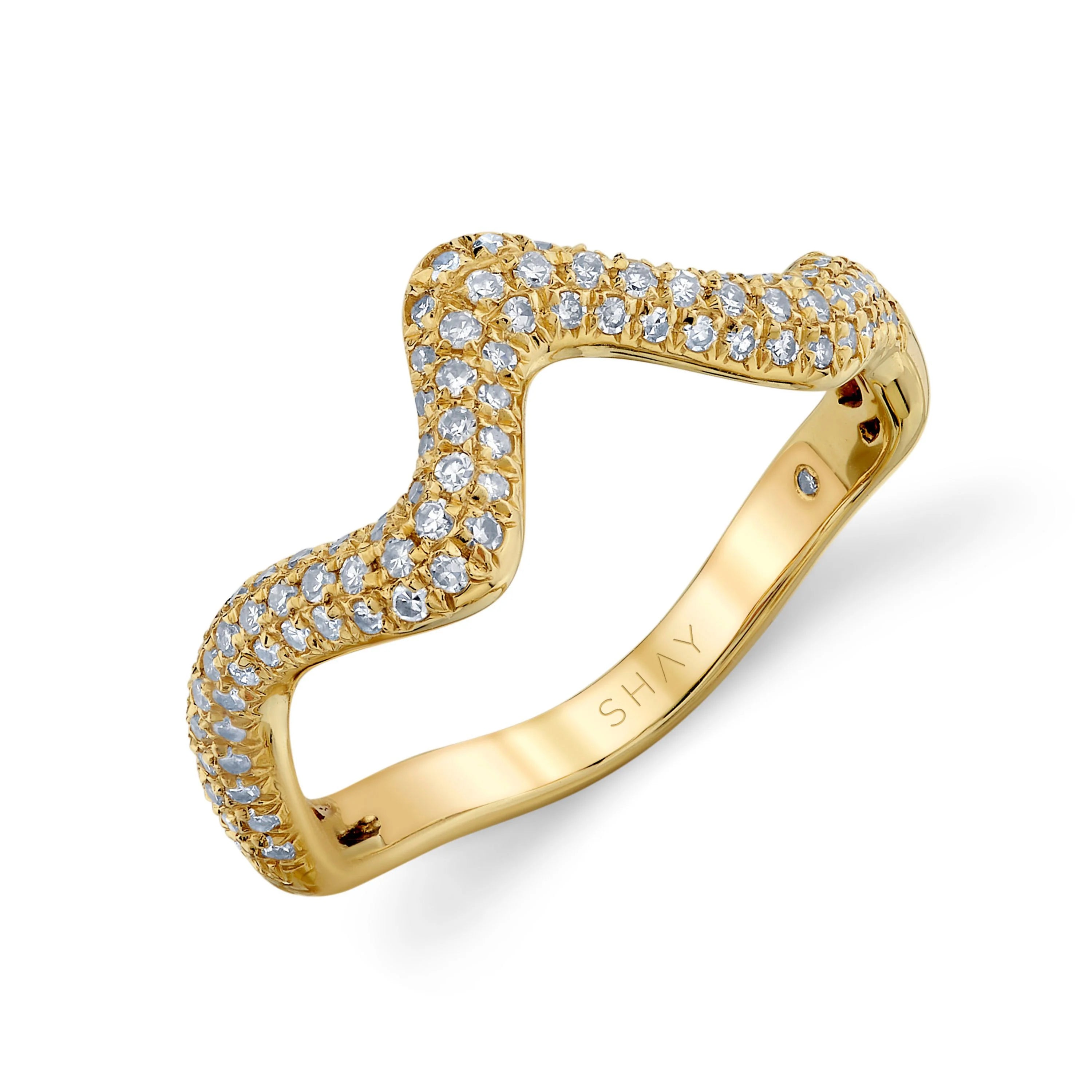 Diamond Wave Ring
