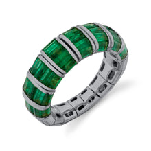 Flexible Emerald Baguette Ring