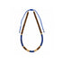 Tigers Eye & Lapis Adjustable Beaded Necklace with Gold Beads