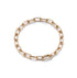 Saxon Gold Chain Link Bracelet with Elongated All Diamond Clasp