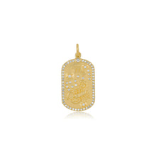 Elongated Diamond Icon Astrological Zodiac Plaque Charm