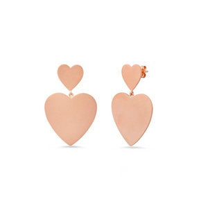 Large Double Heart Earrings