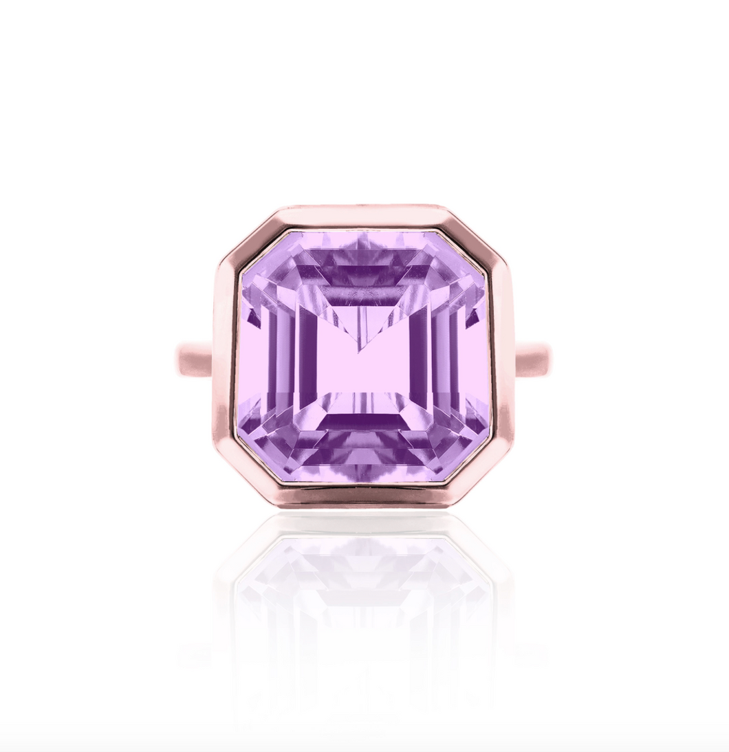 Gossip Lilac Amethyst Statement Ring