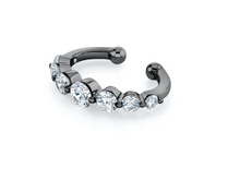 Gemstone or Diamond Gradual Round Ear Cuff