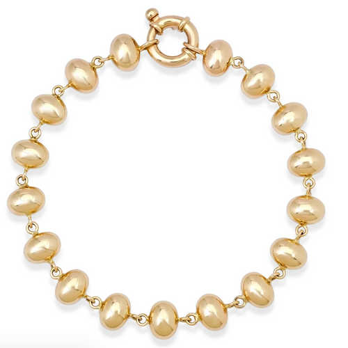 Bubble Link Gold Bracelet