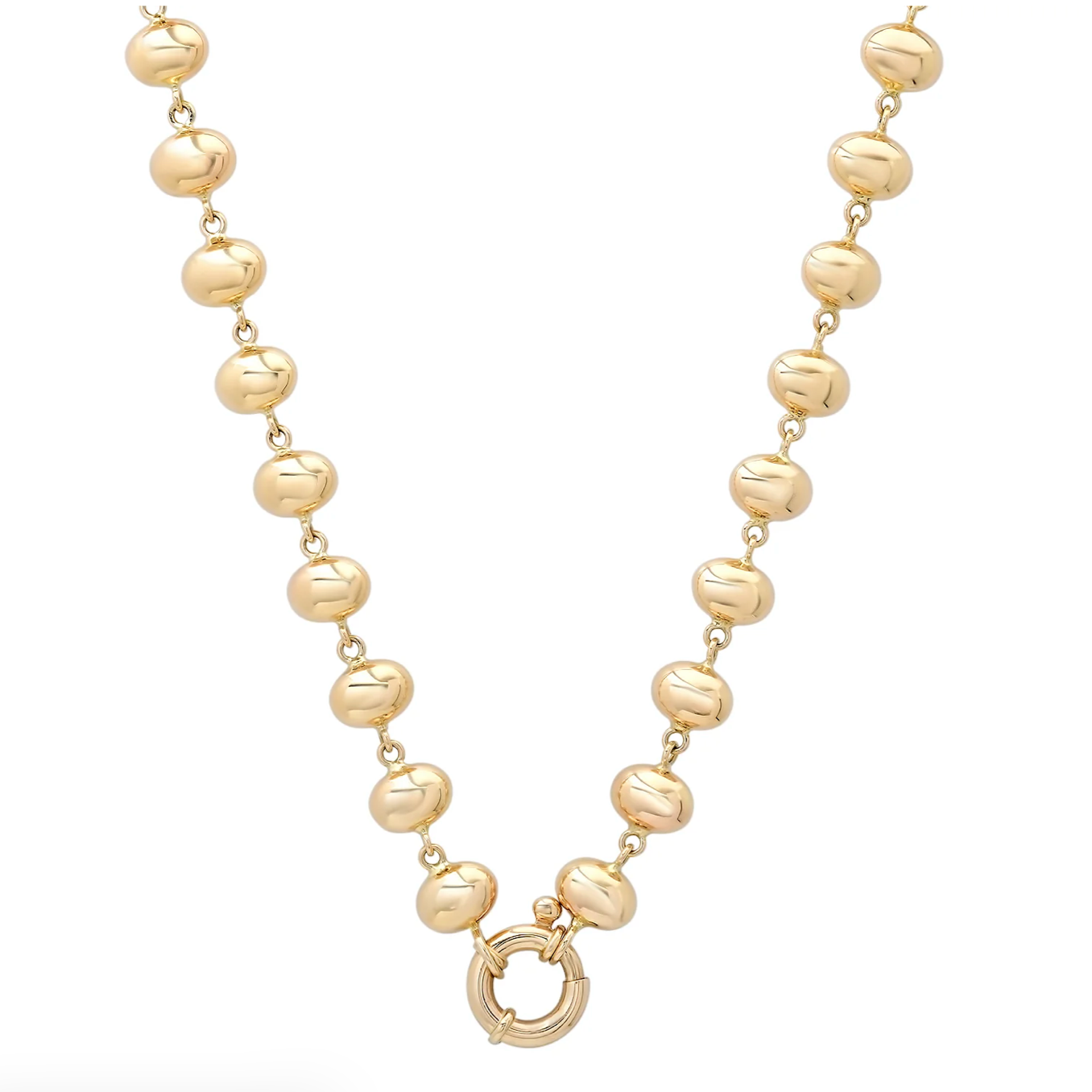 Bubble Link Gold Chain Necklace