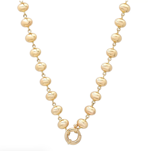 Bubble Link Gold Chain Necklace