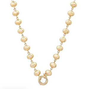Bubble Link Gold Chain Necklace