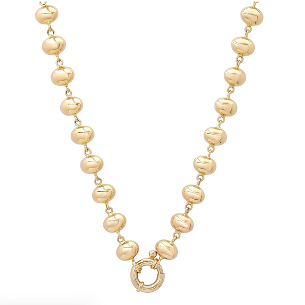 Bubble Link Gold Chain Necklace