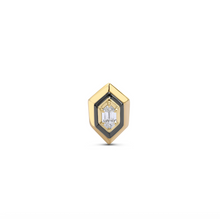 Bezel Set Diamond Stud Earring