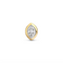 Bezel Set Diamond Stud Earring