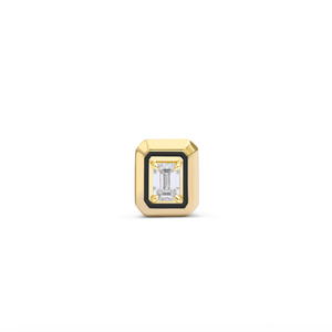 Bezel Set Diamond Stud Earring