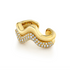 Diamond Wave Ear Cuff