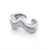 Diamond Wave Ear Cuff