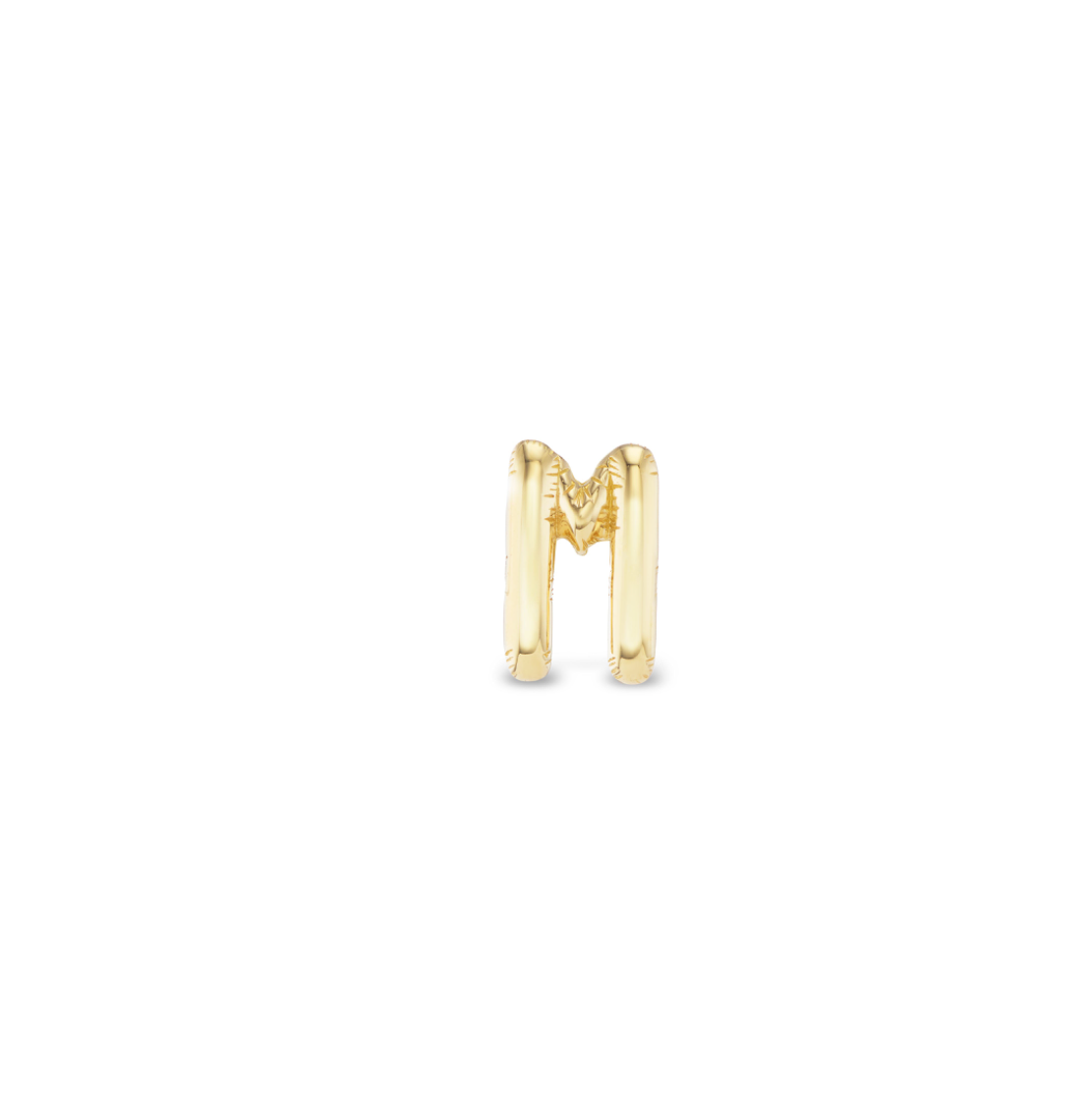 Single Letter Gold Stud Earring