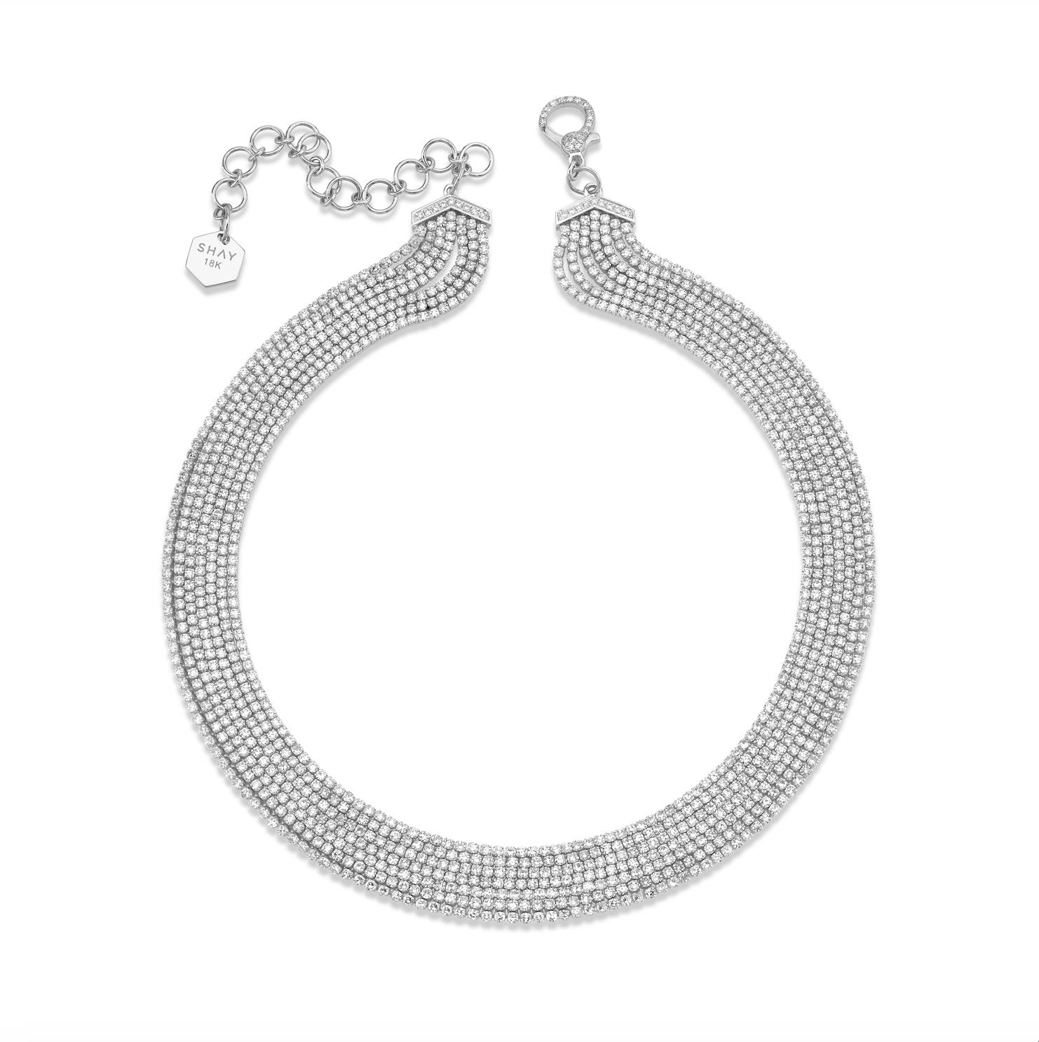 7 Thread Diamond Stacks Choker