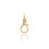 Signature Clasp with Baguette or Round Diamond Charm