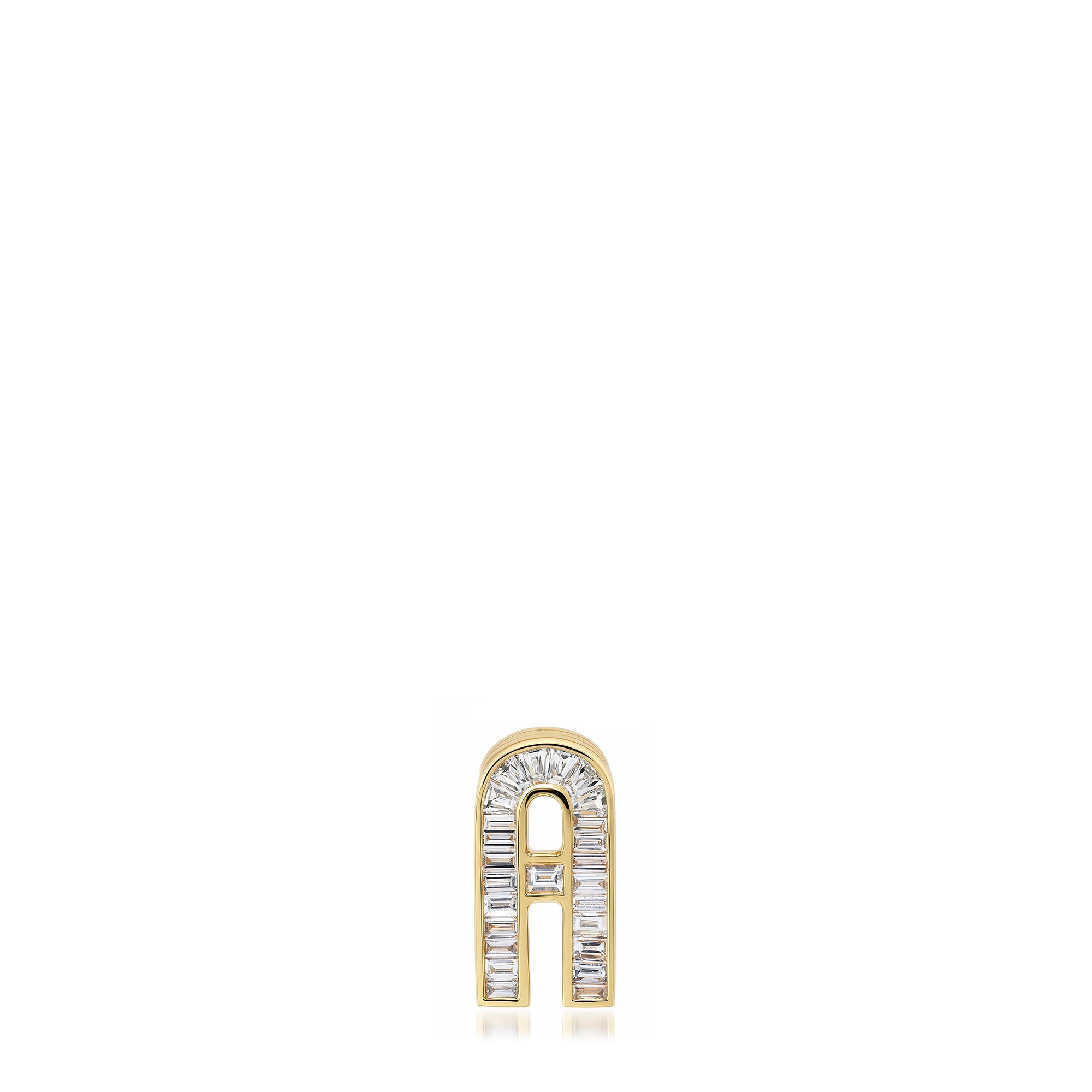 Slide On Petite Diamond Encrusted Initial Charm
