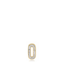Slide On Petite Diamond Encrusted Initial Charm