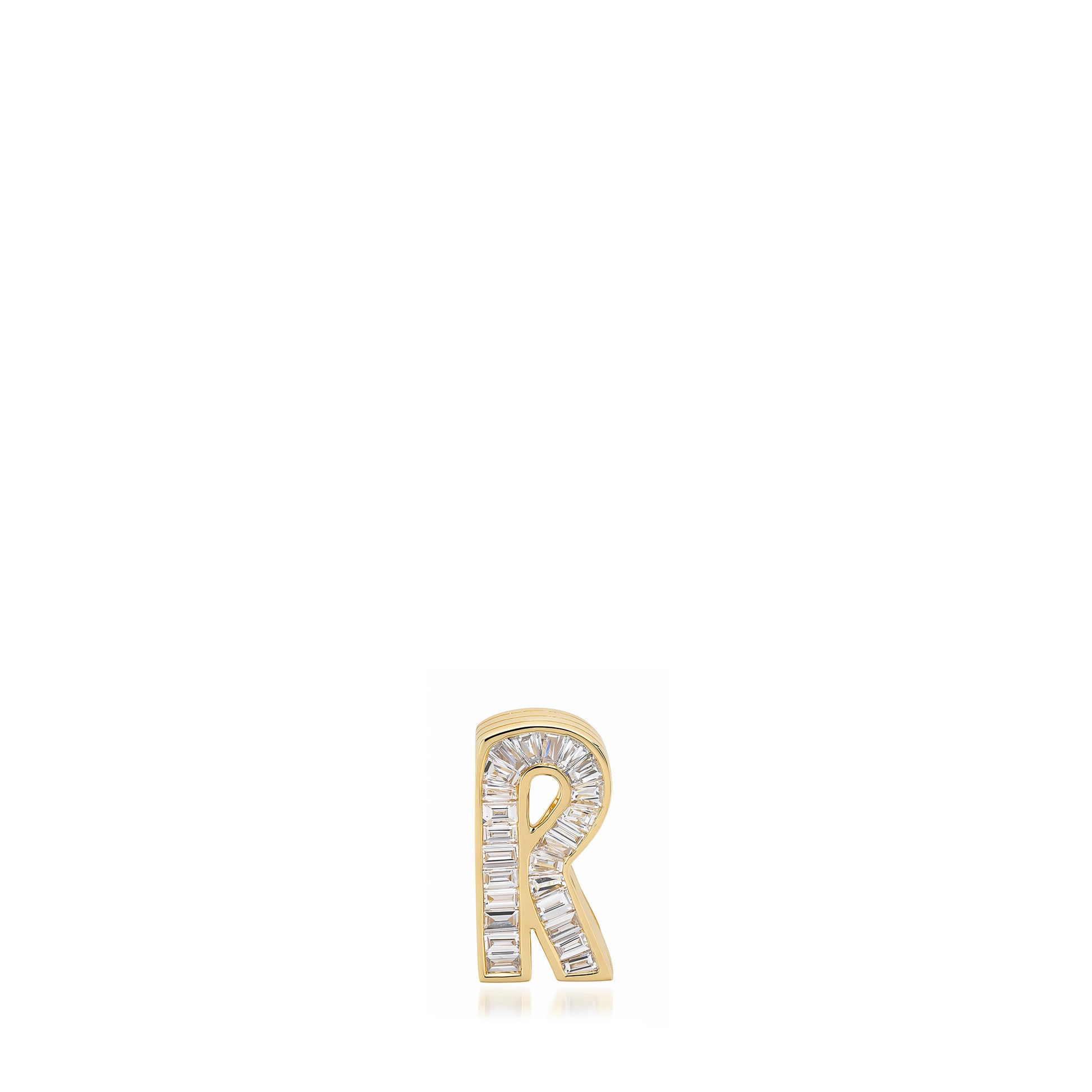 Slide On Petite Diamond Encrusted Initial Charm