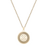 Solid Gold Record Charm Pendant