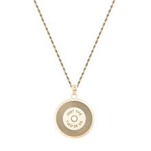 Solid Gold Record Charm Pendant