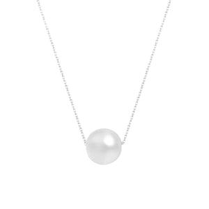 Solitaire Pearl Ball Necklace