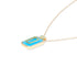 Spark Emerald Cut Gemstone Pendant Necklace