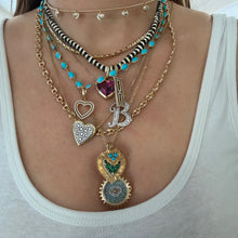 Statement Diamond Script Initial Necklace