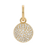Stellar Pavé Lab Grown Diamond Half Dome Hinged Charm