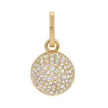 Stellar Pavé Lab Grown Diamond Half Dome Hinged Charm