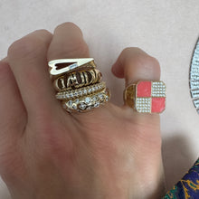 Super Skinny Pave Diamond Nomad Ring